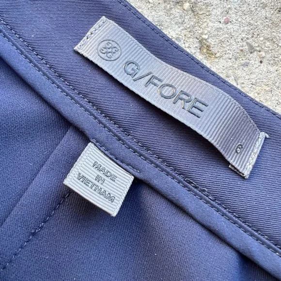 G/Fore Tux Straight Leg Trouser Stripe Pants 6 Blue GFore Women’s Golf Classy - Picture 3 of 7